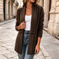 Cardigan en maille croisé décontracté pour femme