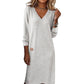 Robe mi-longue à col V flatteuse