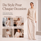 Pull en maille torsadée à col rond pour femme