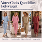 Ensemble deux pièces décontracté pour femme : haut et pantalon