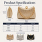 💎 50% DE RÉDUCTION! 👗 Pochette de Soirée Élégante – Fermoir perle, strass haute densité & chaîne amovible – 3-en-1 main/épaule pour mariages et galas ✨