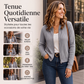Blouson bomber zippé en maille côtelée pour femme