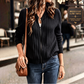 Blouson bomber zippé en maille côtelée pour femme