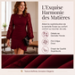 Robe moulante froncée pour femme à manches bouffantes en dentelle