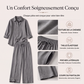 Ensemble chemise décontractée pour femme et pantalon à jambes larges