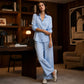 Ensemble chemise décontractée pour femme et pantalon à jambes larges