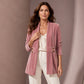Cardigan en velours double boutonnage pour femme