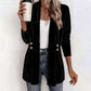Cardigan en velours double boutonnage pour femme