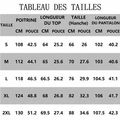 Ensemble top ample et pantalon large pour femme