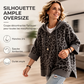 Hoodie en maille à imprimé léopard pour femme