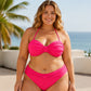 Ensemble de maillot de bain bandeau bikini tressé taille haute pour femme