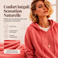 Pull décontracté à capuche avec cordon de serrage pour femme