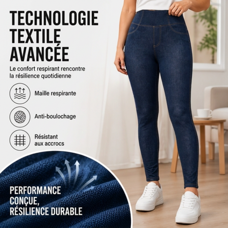 Leggings taille haute pour femme, effet liftant des fesses