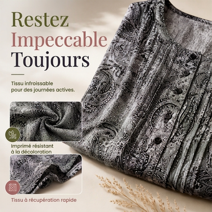 Blouse pour femmes grande taille à motif cachemire