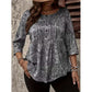 Blouse pour femmes grande taille à motif cachemire