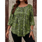 Blouse pour femmes grande taille à motif cachemire