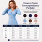 Robe midi élégante à col V pour femme