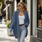 Cardigan en maille loose pour femme, manches chauve-souris