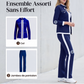 Ensemble de survêtement bicolore 2 pièces pour femme