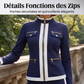 Ensemble de survêtement bicolore 2 pièces pour femme