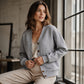 Veste matelassée décontractée à boutons pour femme