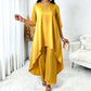 Ensemble chic pour femme : haut asymétrique et pantalon large