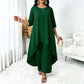 Ensemble chic pour femme : haut asymétrique et pantalon large