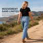 Pantalon en jean droit décontracté pour femme