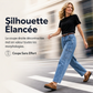 Pantalon en jean droit décontracté pour femme