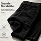 Pantalon en jean droit décontracté pour femme