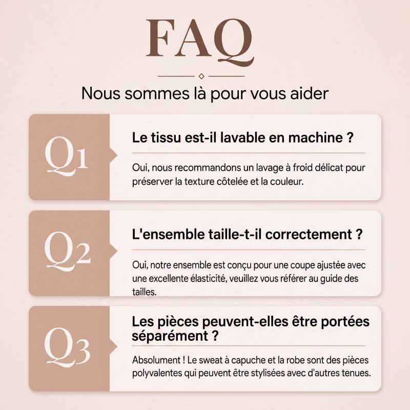 Ensemble 2 pièces en maille côtelée pour femme
