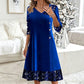 Robe élégante à col V et sequins pour femme
