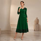 Robe élégante à col V et sequins pour femme