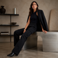Pantalons cargo taille haute pour femme, coupe décontractée jambe droite, pantalons utilitaires avec poches