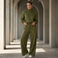 ✨ Ensemble Femme 2 Pièces – Haut Élégant & Pantalon Décontracté, Coupe Confortable