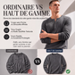 🛒 OFFRE LIMITÉE : -50% ! Chemise Henley à manches longues en maille gaufrée pour homme