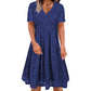 Robe élégante en dentelle à col V pour femme