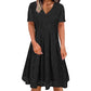 Robe élégante en dentelle à col V pour femme