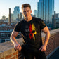 T-shirt crâne drapeau allemand pour homme