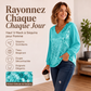 Haut élégant pour femme à col V en sequins