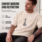 T-shirt pour homme à col rond avec motif d'échecs