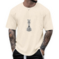 T-shirt pour homme à col rond avec motif d'échecs