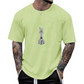 T-shirt pour homme à col rond avec motif d'échecs