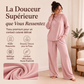 ✨ Ensemble Femme 2 Pièces – Col Roulé Élégant & Pantalon Large Fluide