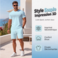Ensemble 2 pièces décontracté pour homme : t-shirt et short