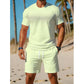Ensemble 2 pièces décontracté pour homme : t-shirt et short