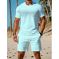 Ensemble 2 pièces décontracté pour homme : t-shirt et short