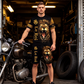 Ensemble décontracté pour homme : t-shirt à motif animalier et short