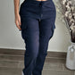 Pantalons cargo décontractés pour femme à taille élastique avec cordon de serrage