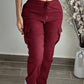 Pantalons cargo décontractés pour femme à taille élastique avec cordon de serrage